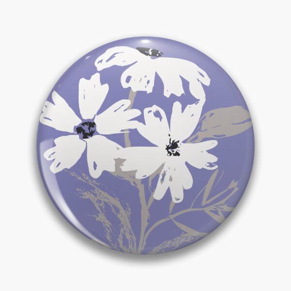 Item preview, Three flowers on purple background designed and sold by marufemia.