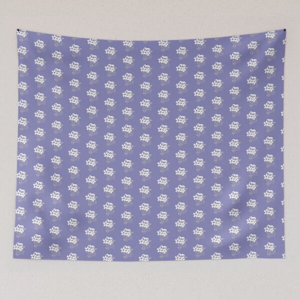 Item preview, Three flowers on purple background designed and sold by marufemia.