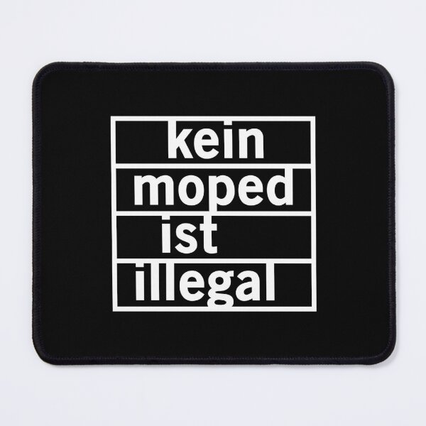 Item preview, No moped is illegal (white) designed and sold by VEB Ostladen.