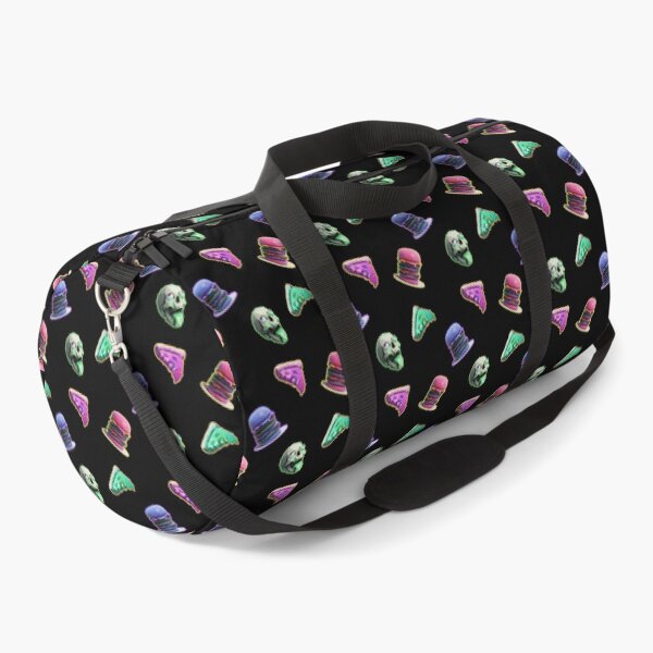 Radical Neon Pizza Burger Skull Duffle Bag