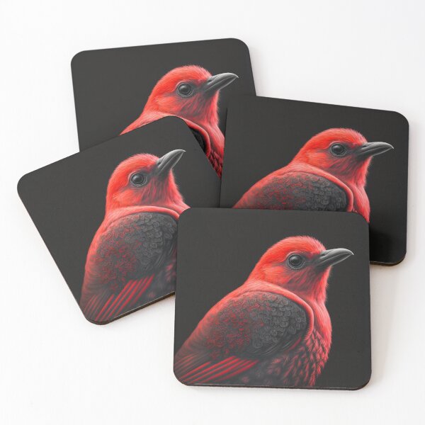 Item preview, rare red bird designed and sold by EdiDeleffe.