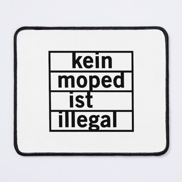 Item preview, No moped is illegal (black) designed and sold by VEB Ostladen.