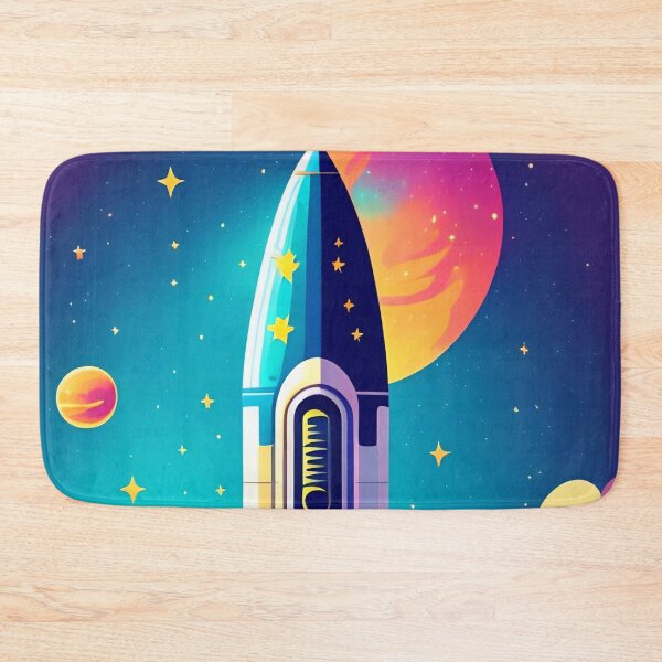 Item preview, A Colorful rocket Abstract Exploration Colorful abstract art illustration 1 designed and sold by vishalraifx.