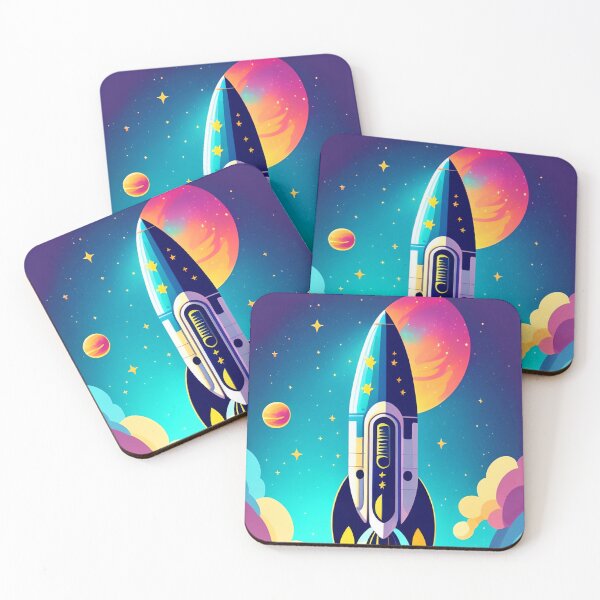 Item preview, A Colorful rocket Abstract Exploration Colorful abstract art illustration 1 designed and sold by vishalraifx.