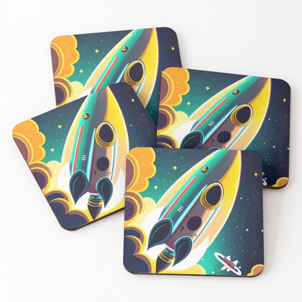 Item preview, A Colorful rocket Abstract Exploration Colorful abstract art illustration 2 designed and sold by vishalraifx.