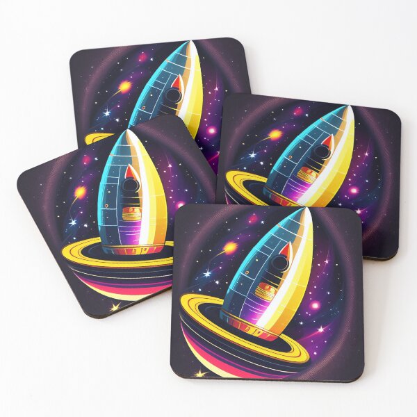 Item preview, A Colorful rocket Abstract Exploration Colorful abstract art illustration 3 designed and sold by vishalraifx.