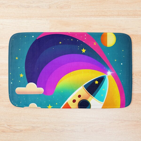 Item preview, A Colorful rocket Abstract Exploration Colorful abstract art illustration 4 designed and sold by vishalraifx.