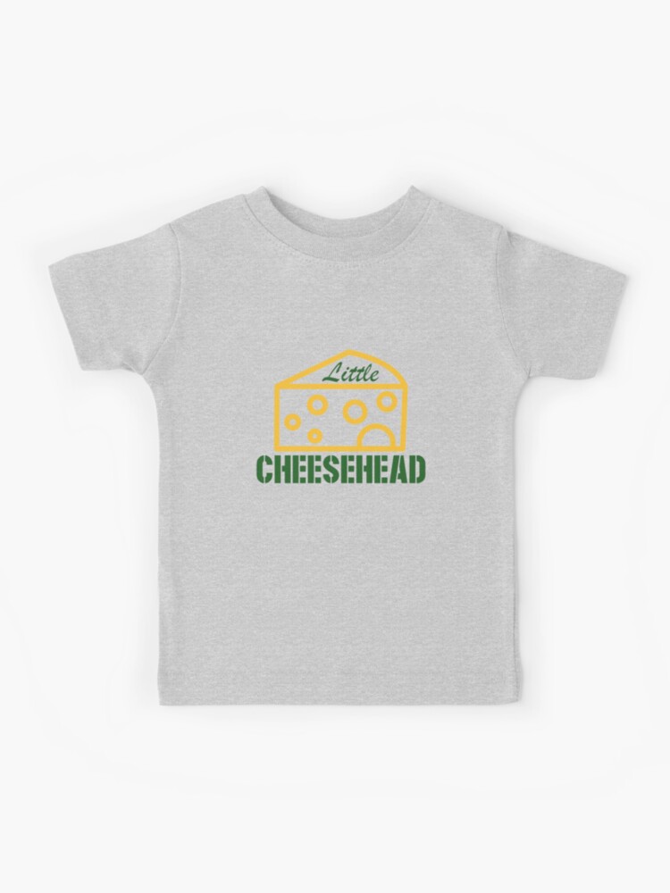 darklordpug Green Bay Retro Mascot Cheese Head Man Kids T-Shirt