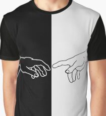 Hände, die die Schaffung von Adam zeigen Grafik T-Shirt