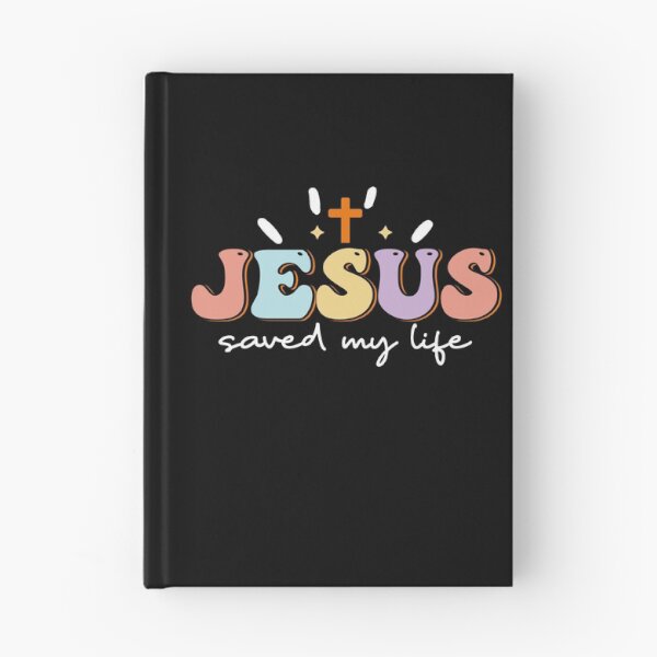 Item preview, JESUS SAVED MY LIFE - retro christian quote designed and sold by KatisDesign.