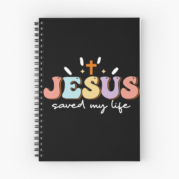 Item preview, JESUS SAVED MY LIFE - retro christian quote designed and sold by KatisDesign.