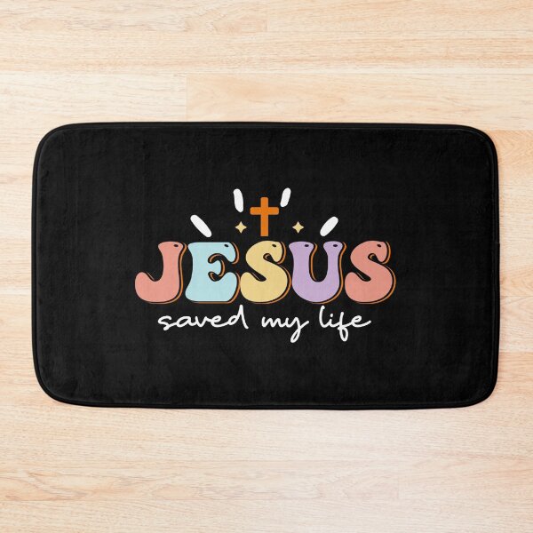 Item preview, JESUS SAVED MY LIFE - retro christian quote designed and sold by KatisDesign.