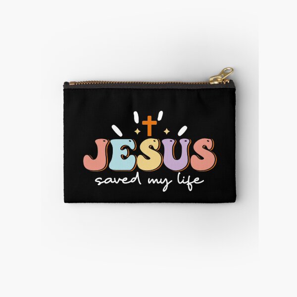 Item preview, JESUS SAVED MY LIFE - retro christian quote designed and sold by KatisDesign.
