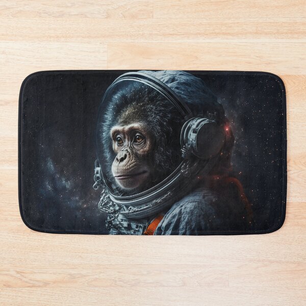 Item preview, Portrait chimpanzee, monkey in a spacesuit in the galaxy, Stylized drawing,  designed and sold by DigitalArts24.