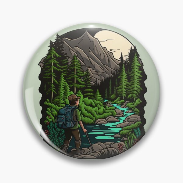 Item preview, Cute Hiker Design - Buy and Plant a Tree designed and sold by GreenBubble - Shop and reforest.