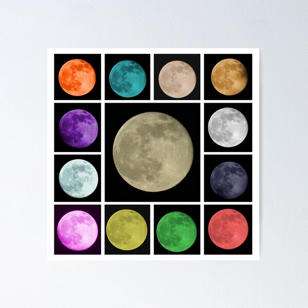 Colors of the Moon Art Print