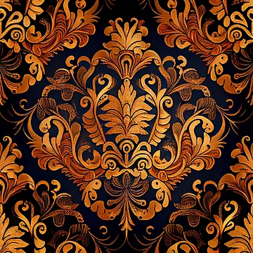 Imagen de la obra Baroque Light Western Pattern Digital Painting de CodeAndColors