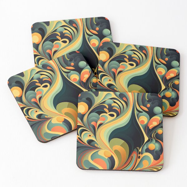 Item preview, Flat Fluid Brilliant Eclectic Pattern Digital Painting designed and sold by CodeAndColors.