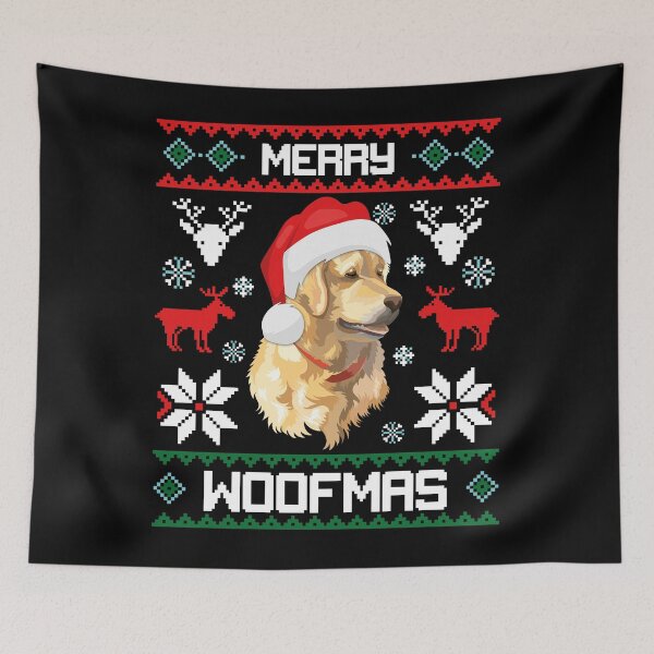 Item preview, Golden Retriever Dog Merry Woofmas Christmas Gift designed and sold by CR Media.