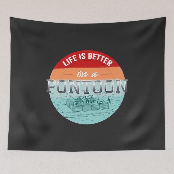 Item preview, Life is  better on a pontoon designed and sold by Dosfried.