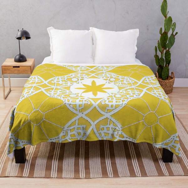 Item preview, Brilliant Yellow Pastel Moroccan Pattern Digital Painting designed and sold by CodeAndColors.