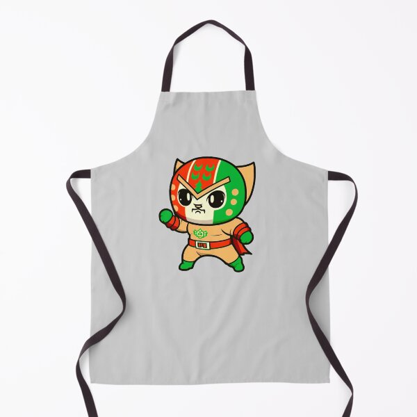 Item preview, Lucha Libre Cats | Mexican Wrestling | Anime Cats | Kawaii Cats | Chibi Cats | Lucha Libre Cats 31 | El Dolor designed and sold by Catcosm.