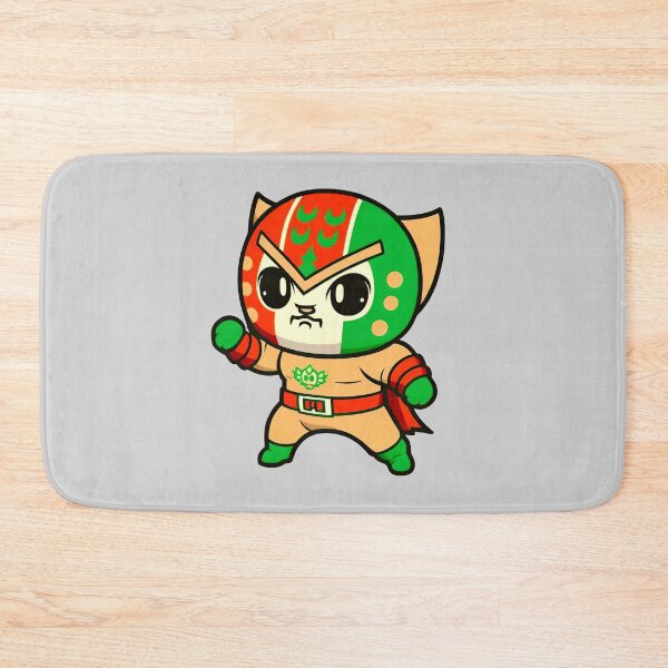 Item preview, Lucha Libre Cats | Mexican Wrestling | Anime Cats | Kawaii Cats | Chibi Cats | Lucha Libre Cats 31 | El Dolor designed and sold by Catcosm.