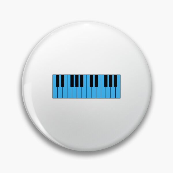 Item preview, Piano keyboard bright blue designed and sold by Inspirationmotivation.
