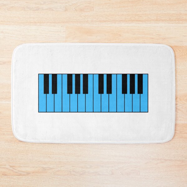 Item preview, Piano keyboard bright blue designed and sold by Inspirationmotivation.