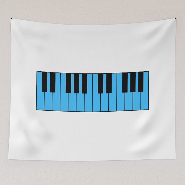 Item preview, Piano keyboard bright blue designed and sold by Inspirationmotivation.