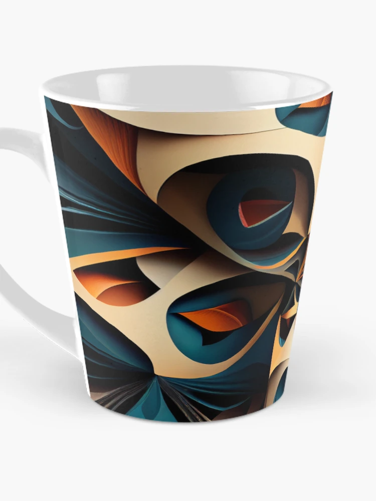 Thumbnail 3 of 4, Coffee Mug, Complex Pattern Digital Painting designed and sold by CodeAndColors.