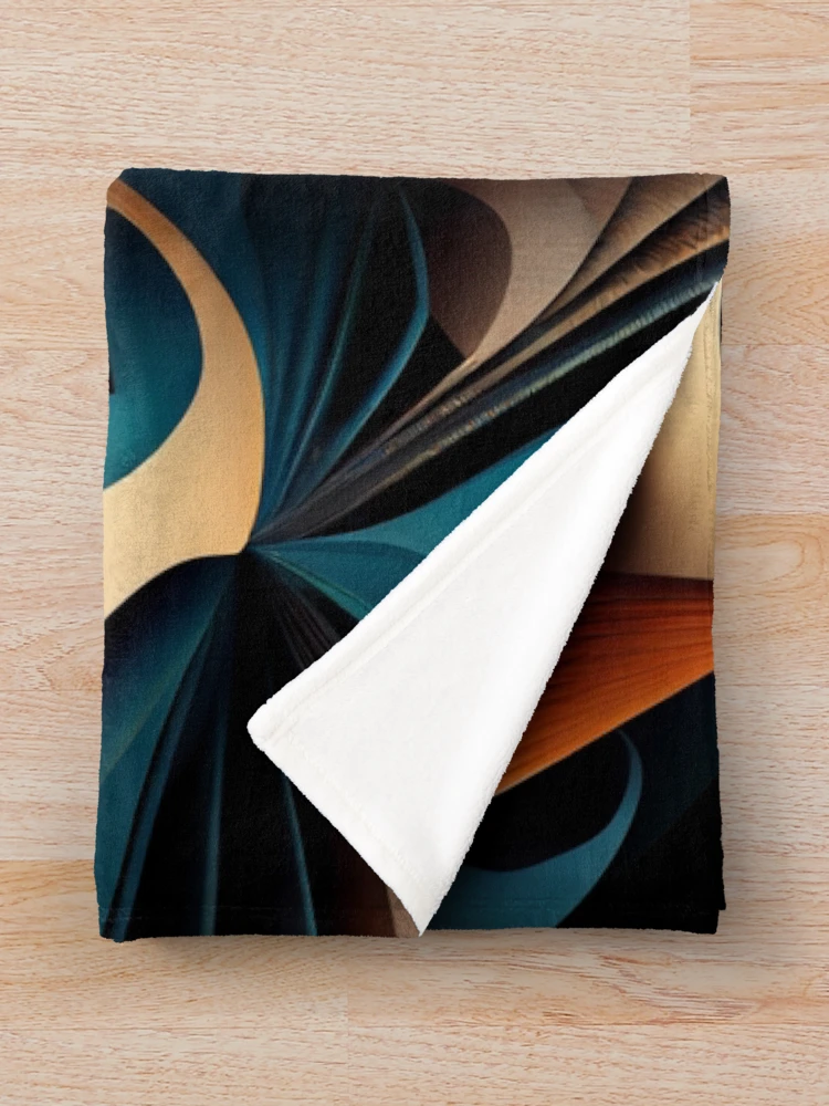 Thumbnail 3 of 6, Throw Blanket, Complex Pattern Digital Painting designed and sold by CodeAndColors.
