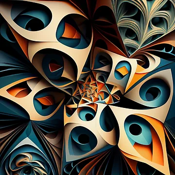 Artwork thumbnail, Complex Pattern Digital Painting by CodeAndColors