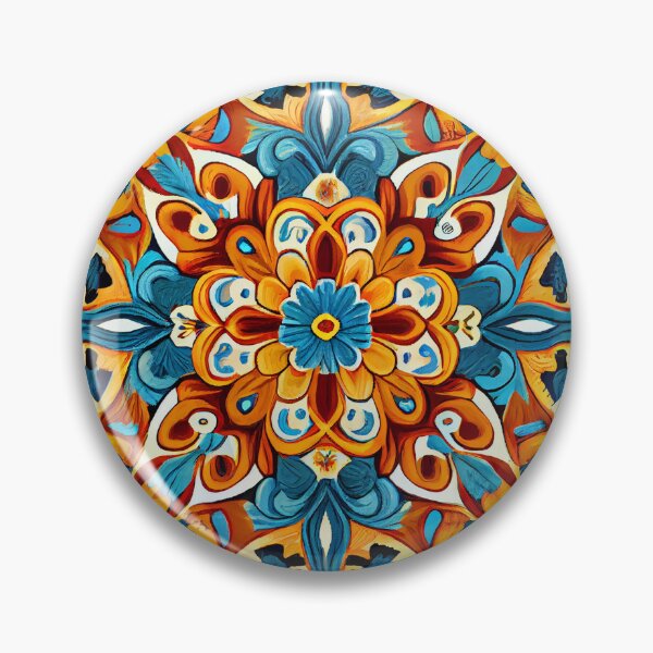 Artikelvorschau, Energetic New Mediterranean Pattern Digital Painting entworfen und verkauft von CodeAndColors.