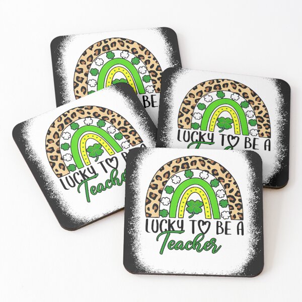 Item preview, Lucky To Be A Teacher Boho Rainbow Leopard St Patrick_s Day NL 1701 5 designed and sold by LauraGaby.