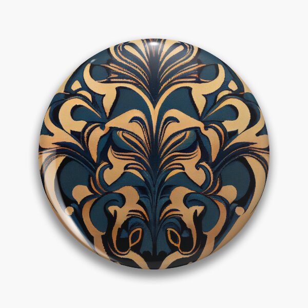 Artikelvorschau, Dense Hollywood Regency Pattern Digital Painting entworfen und verkauft von CodeAndColors.