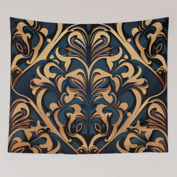 Item preview, Dense Hollywood Regency Pattern Digital Painting designed and sold by CodeAndColors.