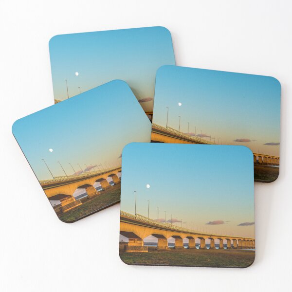 Item preview, Second Severn Crossing over the River Severn, now known as the Prince of Wales Bridge, on a beautiful Winter Evening with a hint of a sunset on the structure. designed and sold by Cameranick.