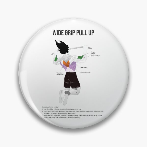 Item preview, Pull-Up Muscle Chart - Anatomy Diagram - Anime Gym Motivational designed and sold by gohanflex.
