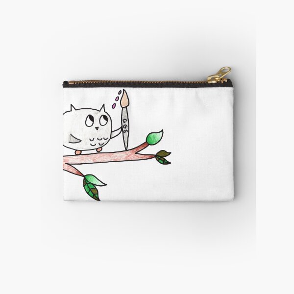 Item preview, Lindo búho con pincel designed and sold by GreatGrayStudio.