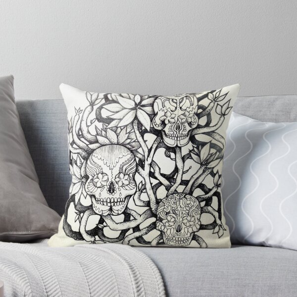Item preview, frangipani tree of sugar skulls  designed and sold by melaniedann.