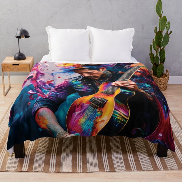 Item preview, guitar player, music, energy, musician, colors designed and sold by SBlagojevic.