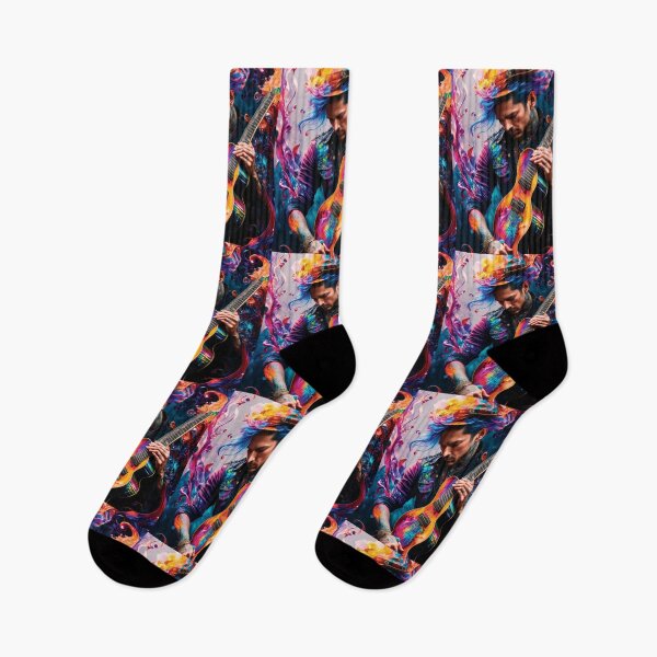 Item preview, guitar player, music, energy, musician, colors designed and sold by SBlagojevic.