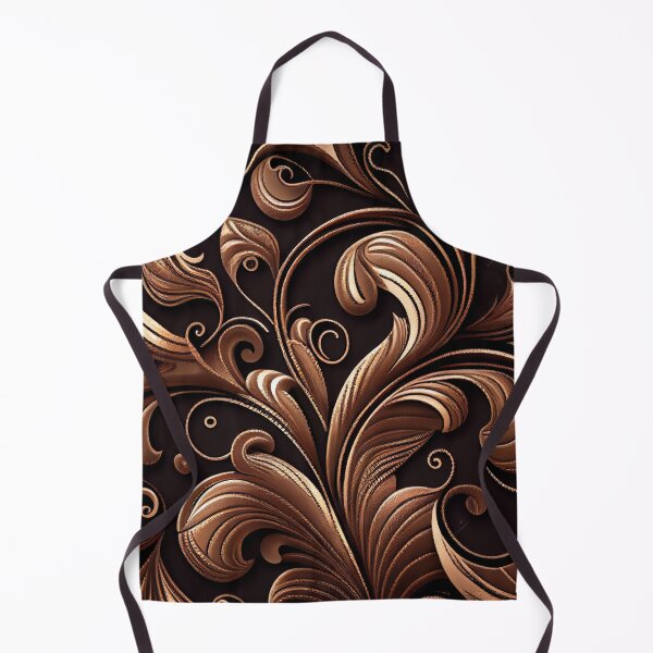Item preview, Elegant Cartoon Bold Brown Classic Latin Pattern Digital Painting designed and sold by CodeAndColors.