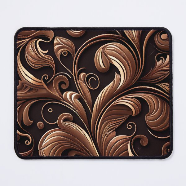 Item preview, Elegant Cartoon Bold Brown Classic Latin Pattern Digital Painting designed and sold by CodeAndColors.