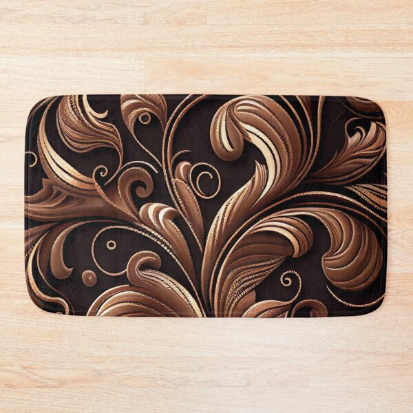 Item preview, Elegant Cartoon Bold Brown Classic Latin Pattern Digital Painting designed and sold by CodeAndColors.