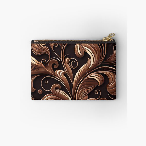 Aperçu de l'œuvre Elegant Cartoon Bold Brown Classic Latin Pattern Digital Painting créée et vendue par CodeAndColors.