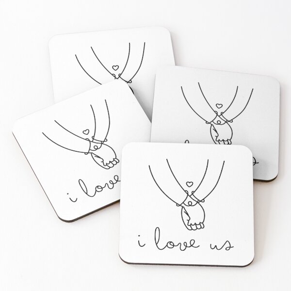 Item preview, I love us, holding hands, heart, valentine's day gift designed and sold by lightnamu.