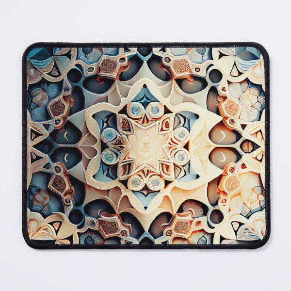 Artikelvorschau, Abstract Pale Futuristic Bohemian Pattern Digital Painting entworfen und verkauft von CodeAndColors.