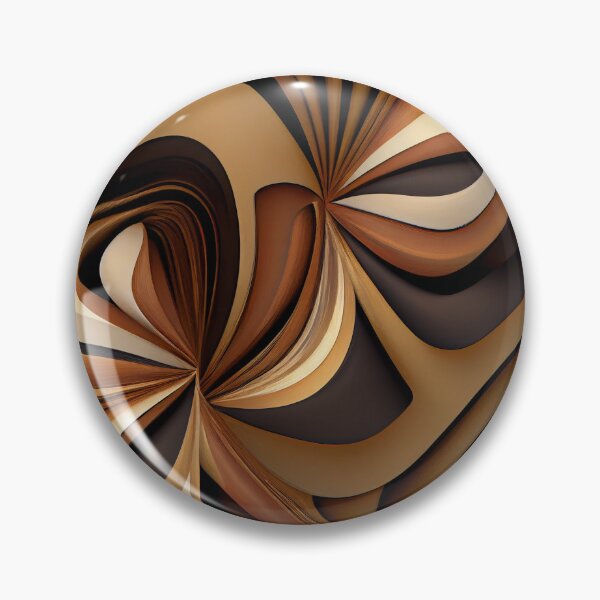 Item preview, Contemporary Ceramic Brown Energetic Contemporary Pattern Digital Painting designed and sold by CodeAndColors.